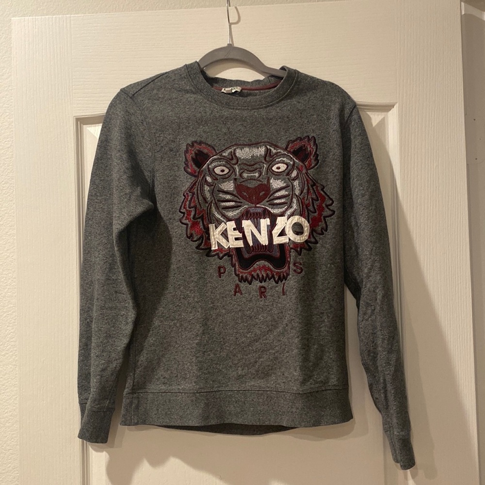 Grey unisex Kenzo sweatshirt